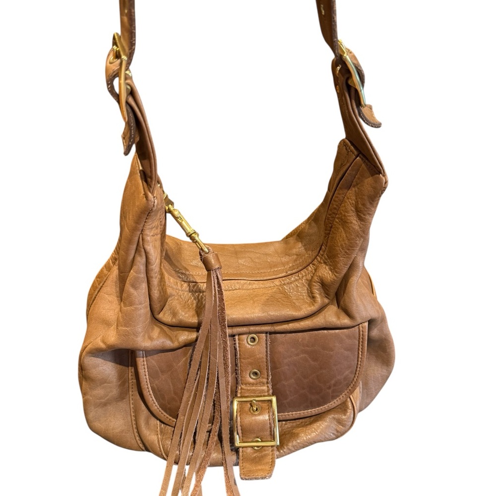 Coronado Leather Tan Leather Shoulder Bag